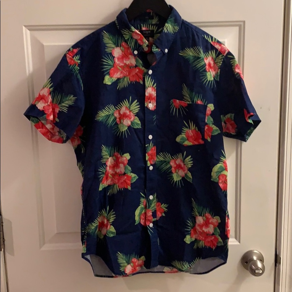 J.Crew Slim Fit Short Sleeve Button Down